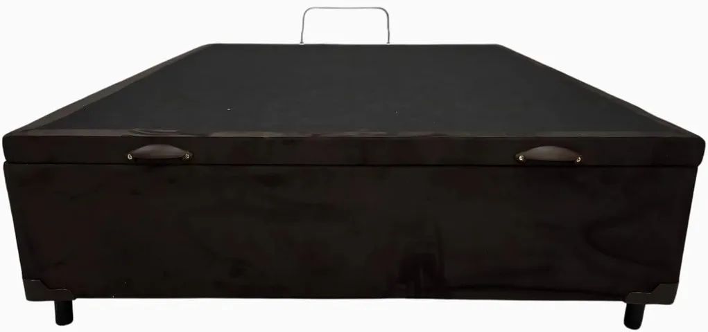 Cama Base Box Baú Viúva Marrom Escuro Expresso 
