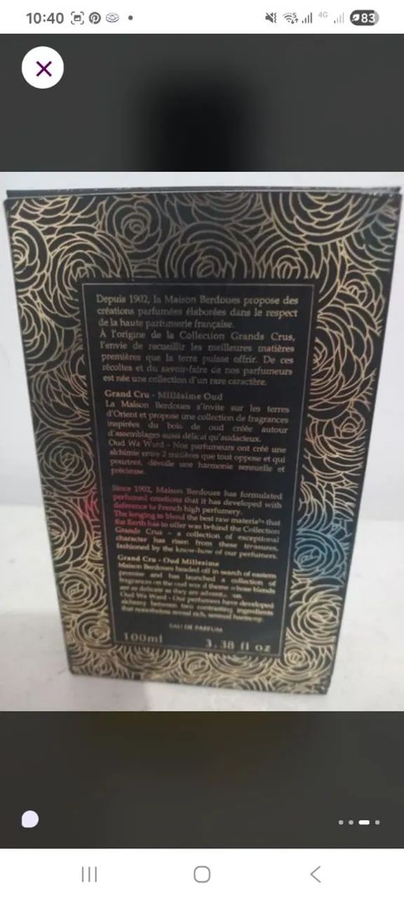 Berdoues oud wa ward eau de parfum - Foto 3