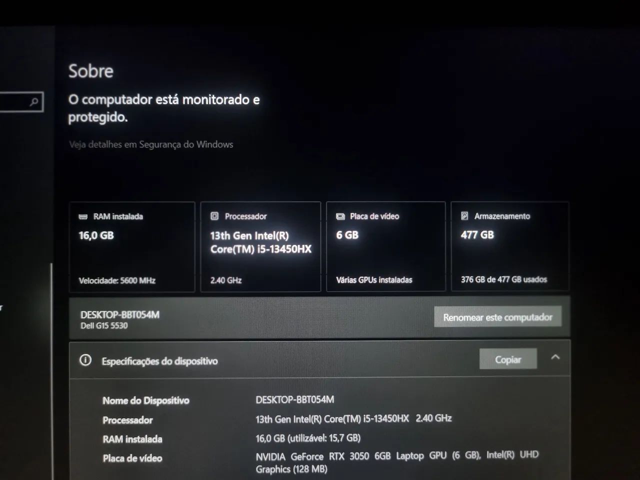 Notebook gamer Dell g15 - Foto 4