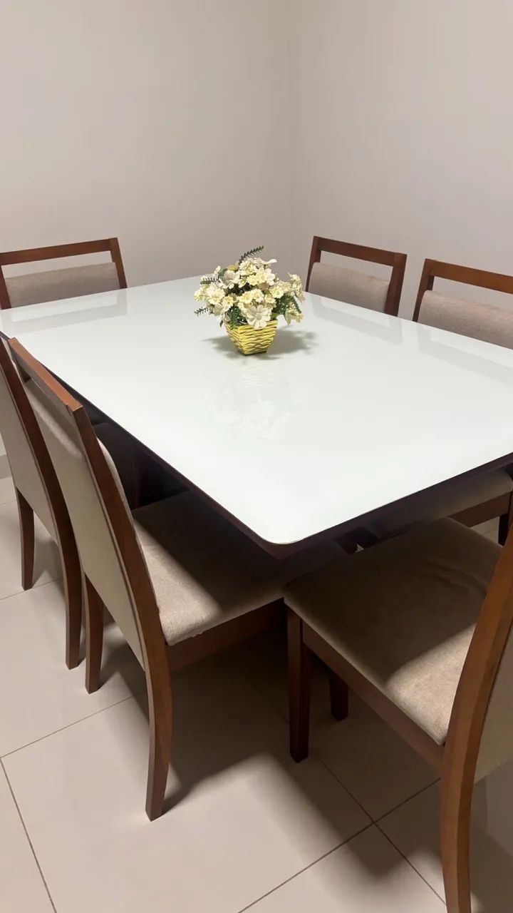 Mesa de jantar c/6 cadeiras  - Foto 2