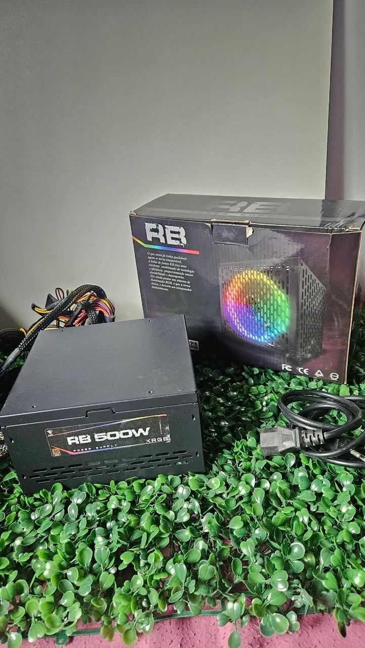 FONTE 500W 80 PLUS RGB  - Foto 2