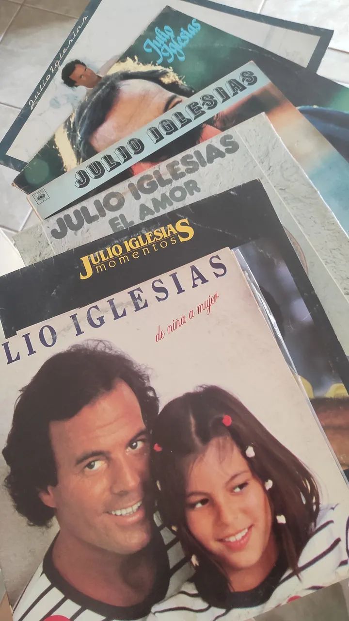 Kit com 6 discos Júlio Iglesias relíquia 