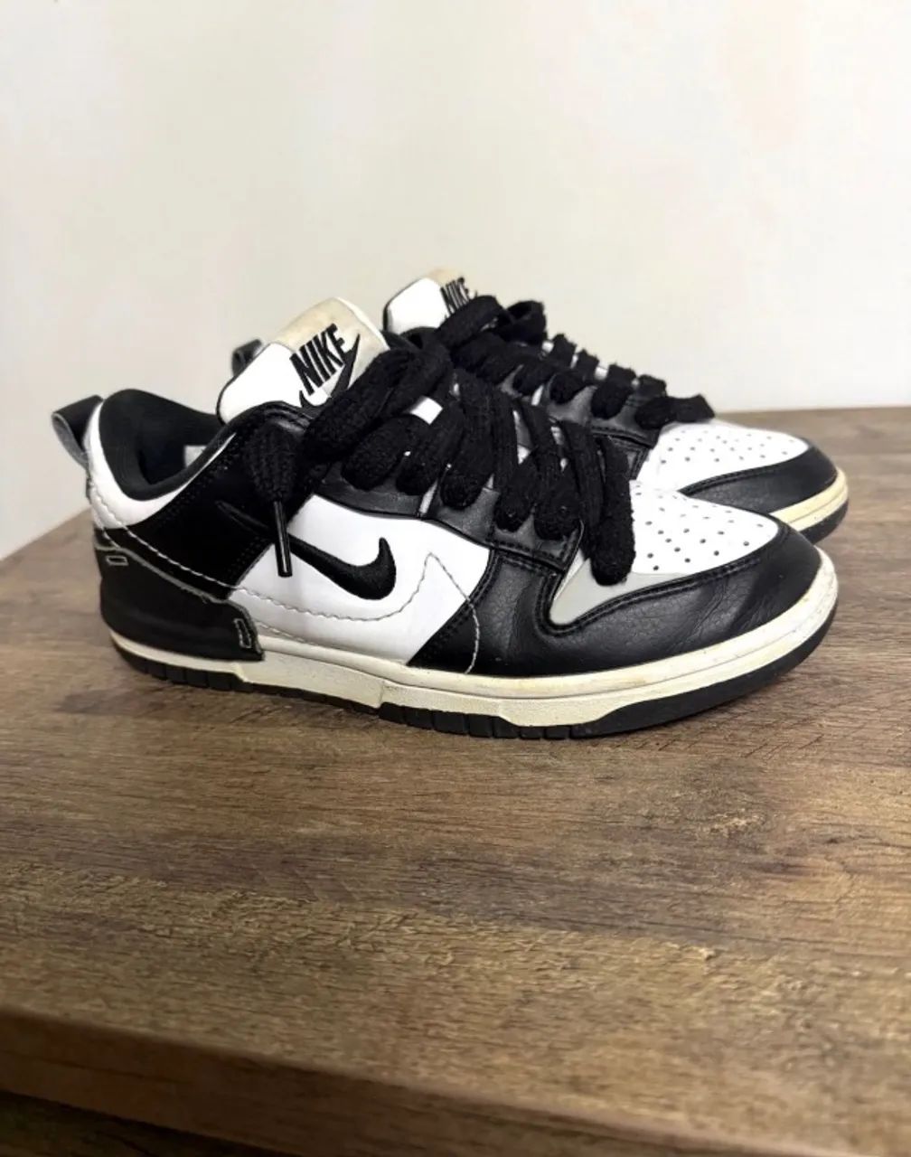 Tênis Nike Dunk Low Disrupt 2 - Panda usado - Foto 4
