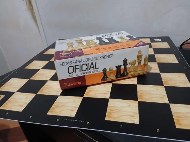 Tabuleiro de Xadrez com Peças Jaehrig Profissionais com Peso. - Foto 2