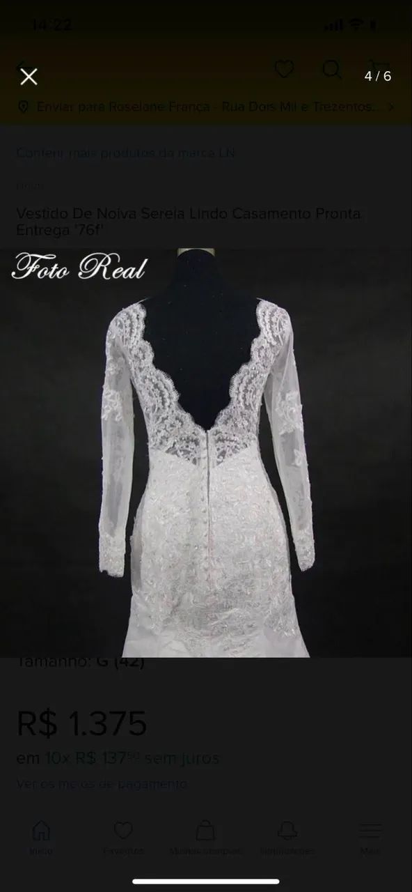 Vestido de Noiva Semi-Sereia - Foto 3