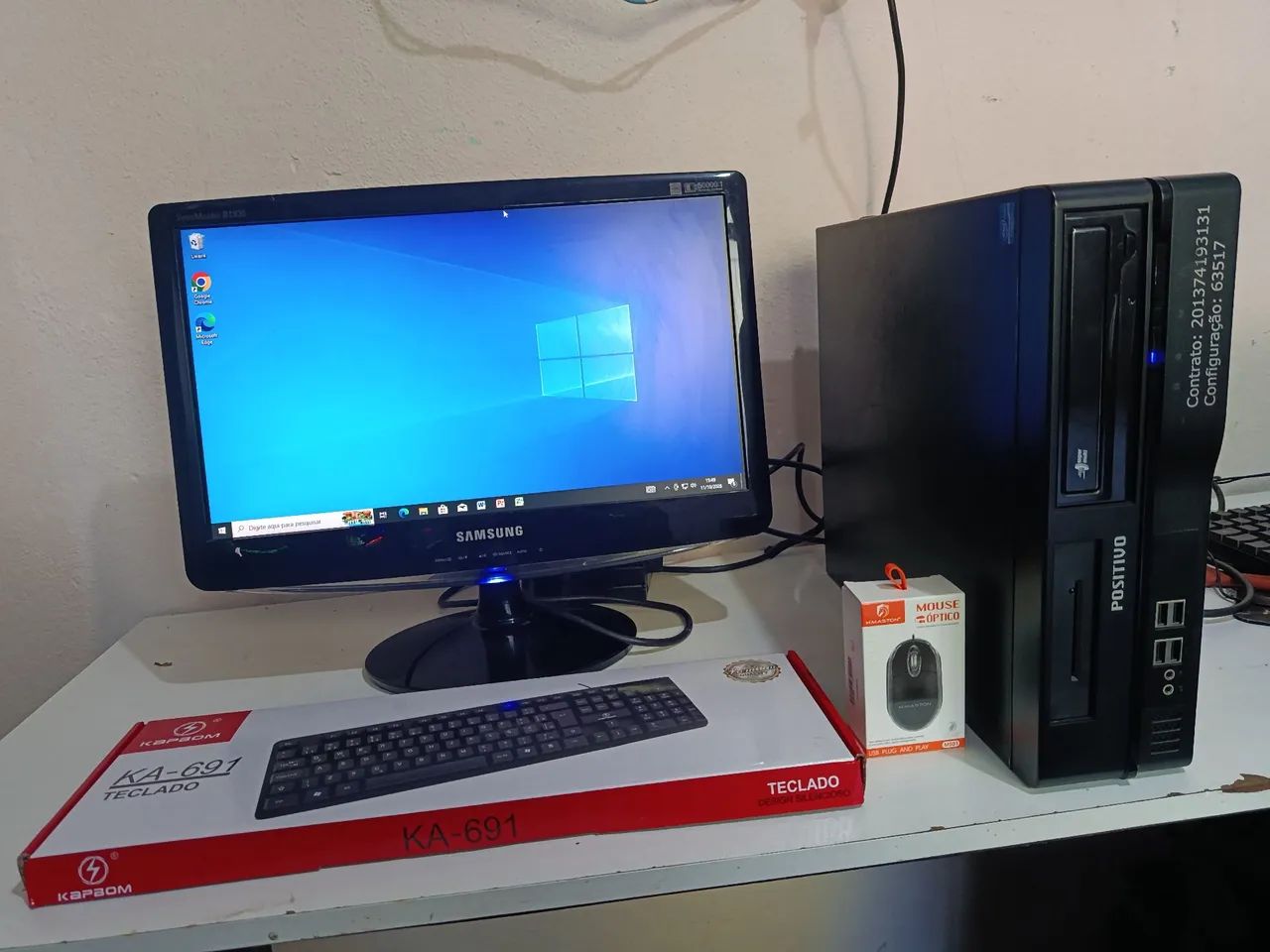 Computador optplex empresarial completo  monitor 18 polegadas, processador Intel core i3  - Foto 3