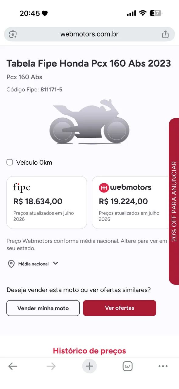 PCX 2026 PAGO