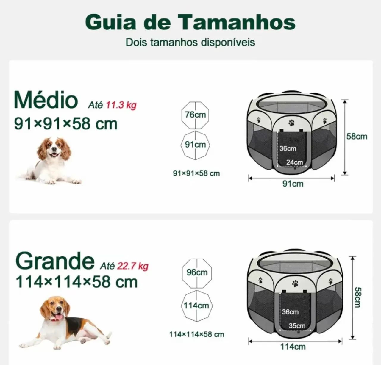 Casinha Para Pets Gatos Grande Dobravél Portatil 6 Cores Canil, gatil, coelhinho - Foto 5