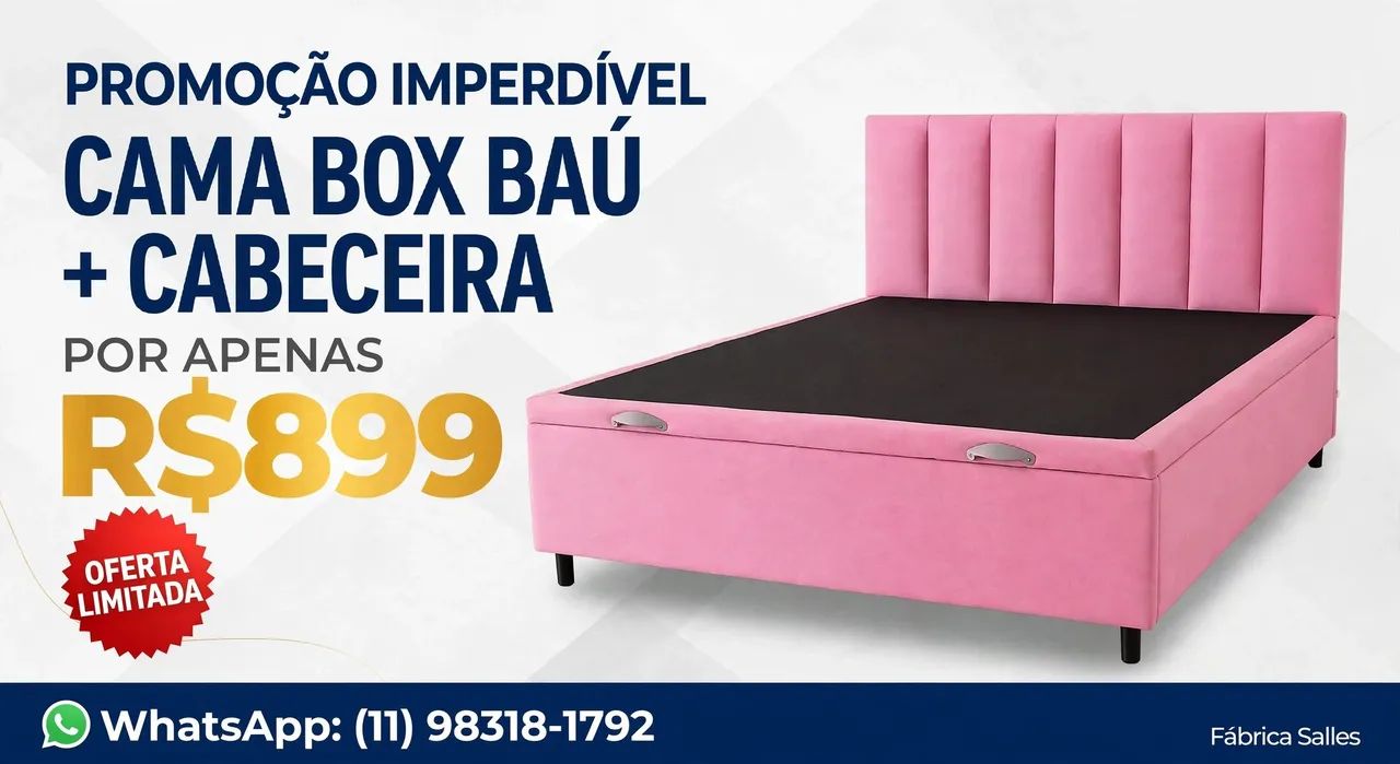 Cama box baú+cabeceira conjunto Roso  - Foto 3