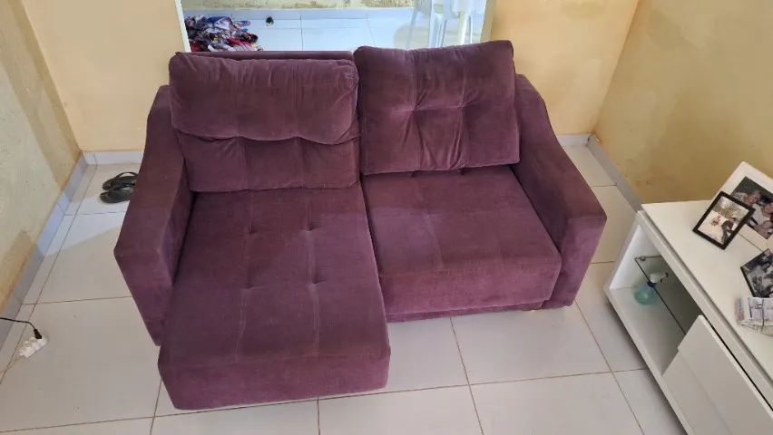 Sofá Retrátil e Reclinável (1,76m x 1,02m) - Ótimo Estado - Foto 3