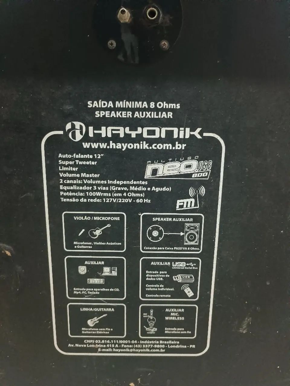Caixa amplificada usada  - Foto 4