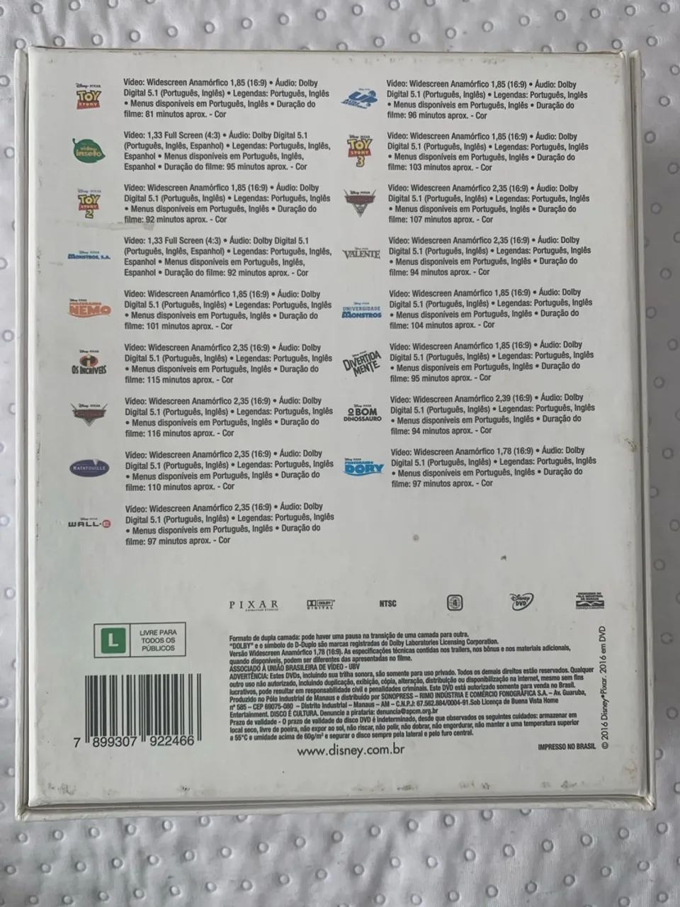 Coleção de DVDS da Pixar e Disney - Foto 3