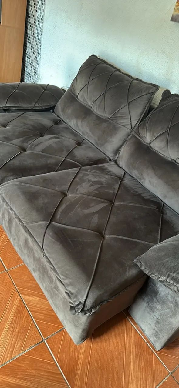 Sofá marrom retrátil  - Foto 3