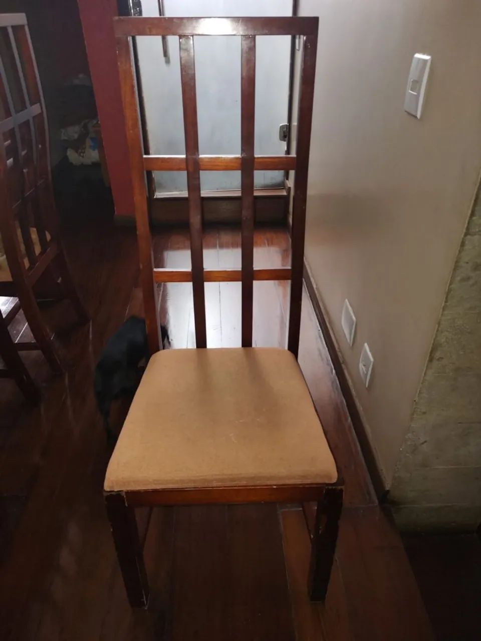 Conjunto mesa jantar 6 cadeiras com cristaleira maciça mogli $6000 - Foto 5