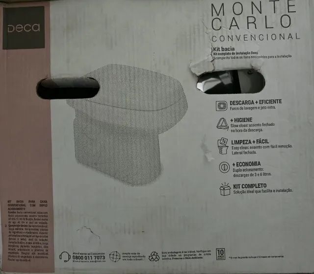 Kit Completo Bacia Convencional | Deca Monte Carlo - Branco - Foto 2