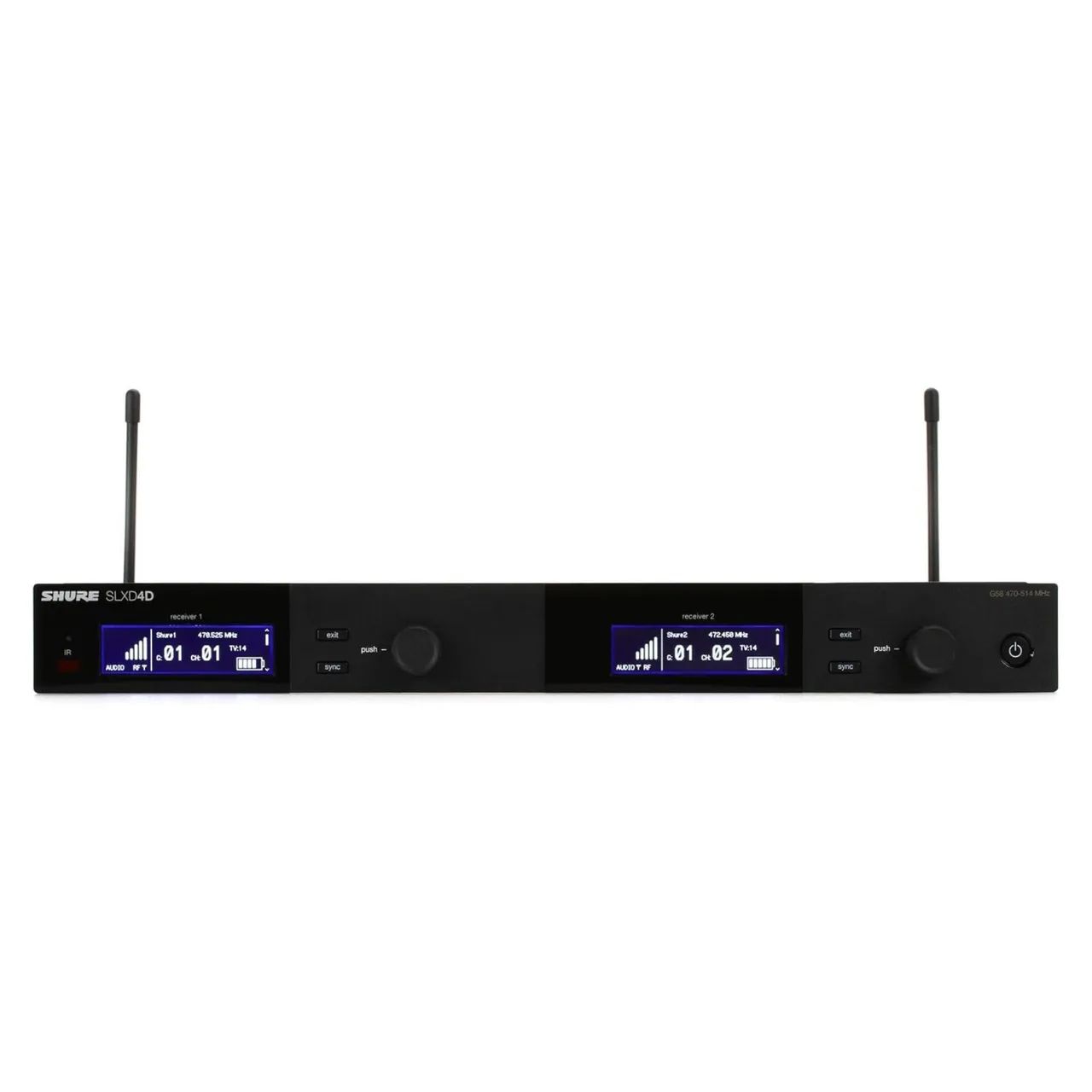 Receptor Duplo Shure sem Fio SLXD4D 