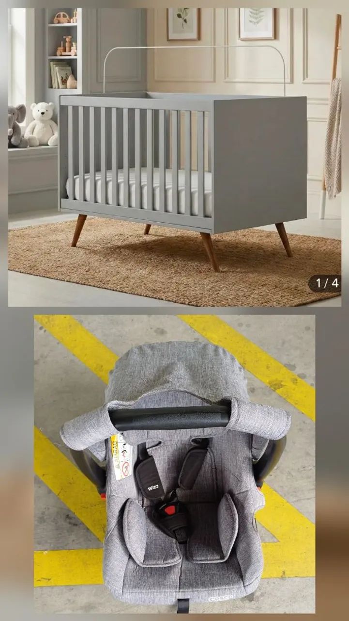 Bebê conforto e berço 