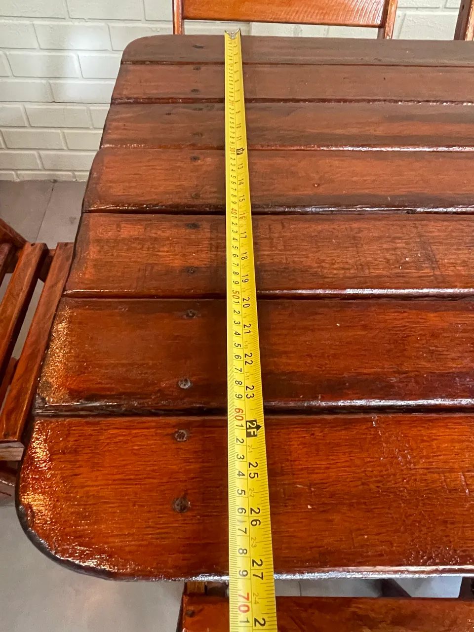Mesa dobrável com 6 cadeiras - Foto 4