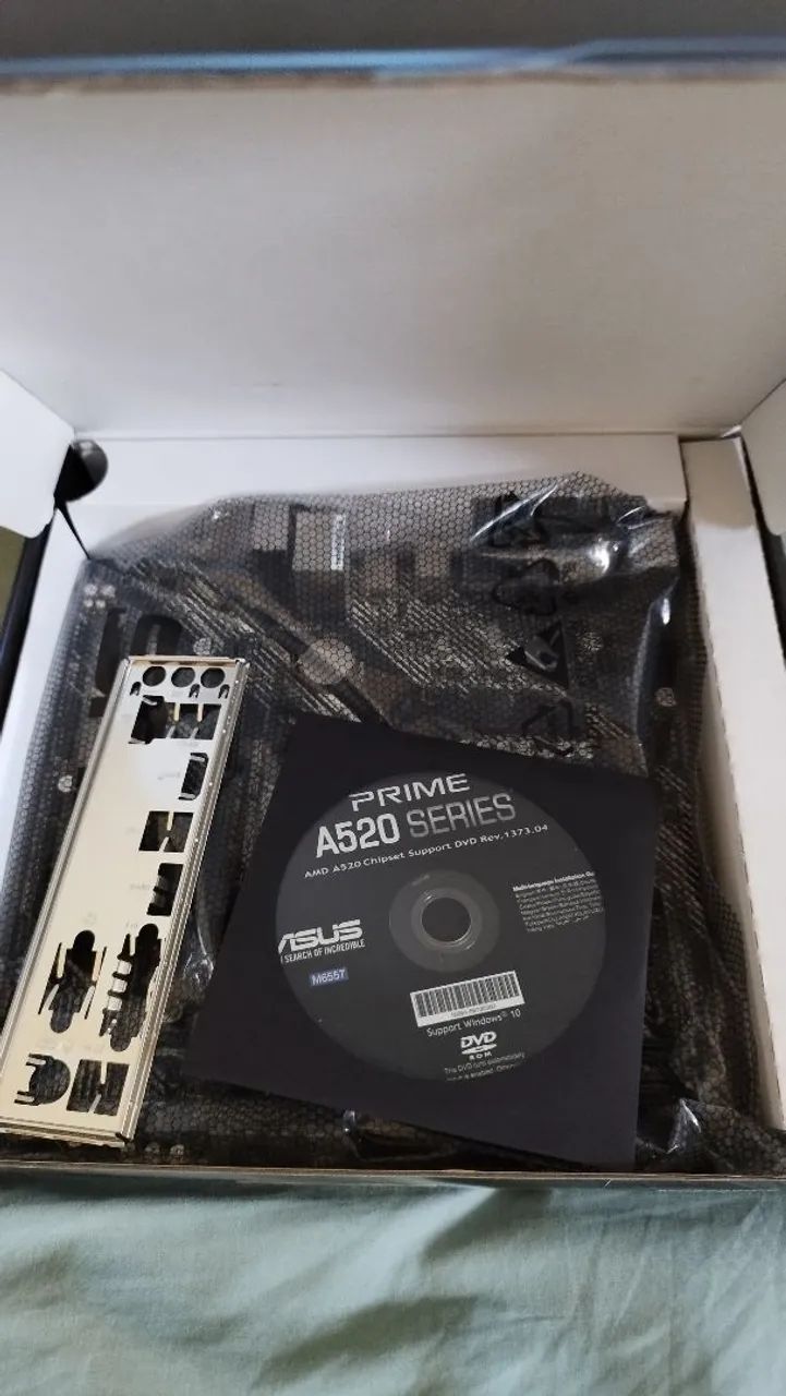 Placa mãe Asus Prime A520M-E sem uso - Foto 3