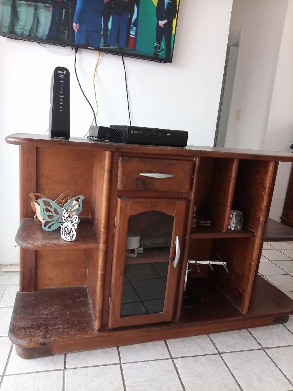 Rack de Madeira pura peça antiga 