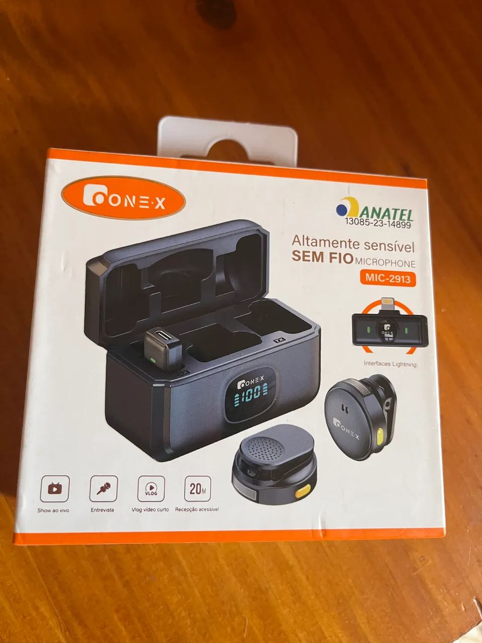 Microfone de Lapela para celular 