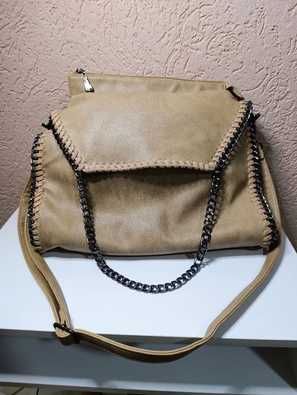 Bolsa marca Baolualan original em couro - Foto 3