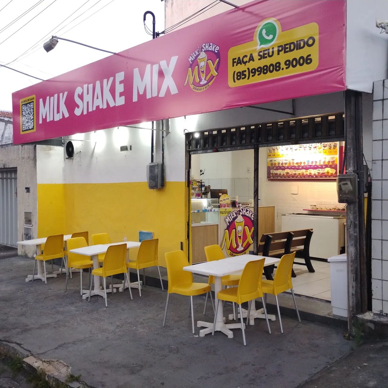 Repasso loja Milk shake, sorvete, açaí e hambúrguer.