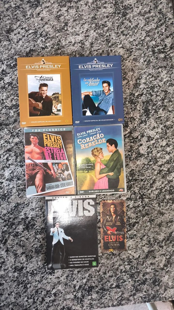 Dvd Elvis Presley coleção com 5 dvds