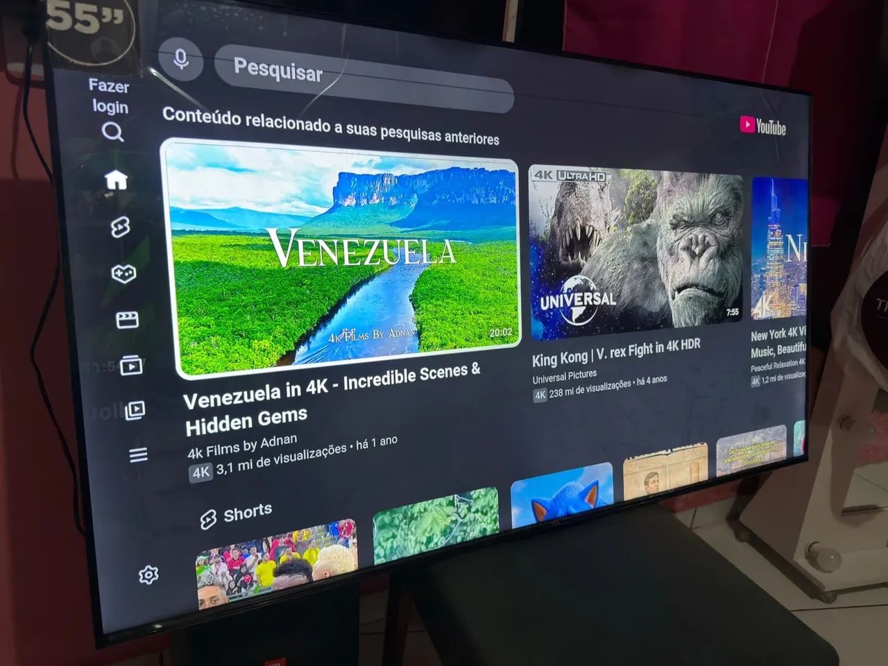 Smart TV tcl Android 50 polegadas 4K bordo infinita comando de voz - Foto 4