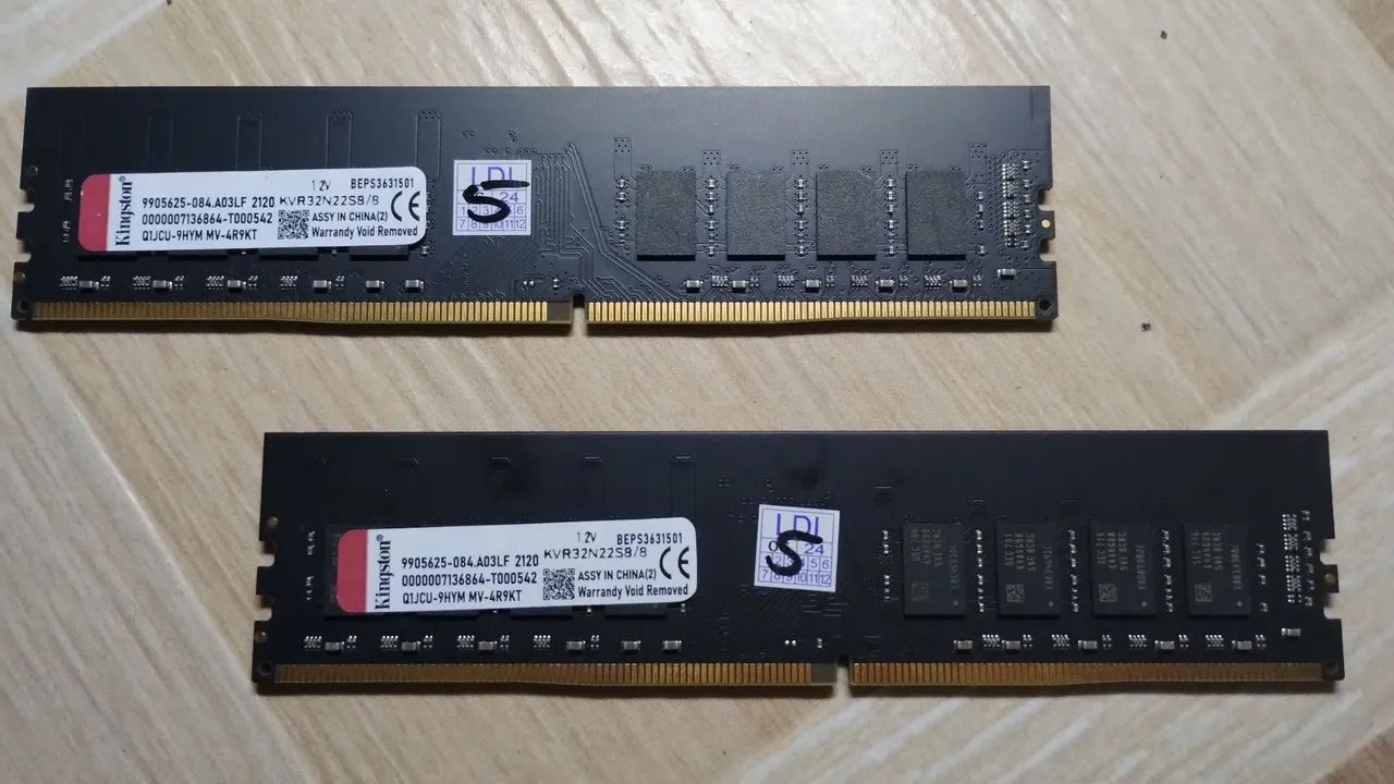 Memória ram ddr4 Kingston 