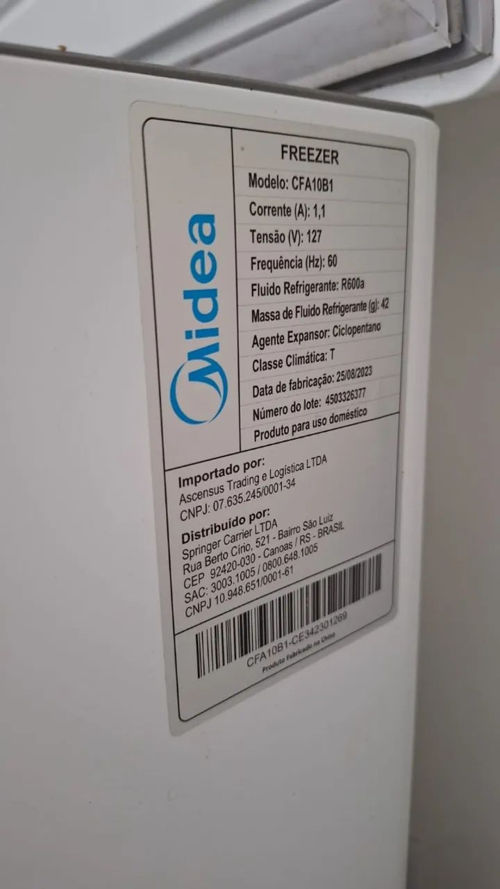 Freezer Horizontal Midea 100l 110V - Foto 4