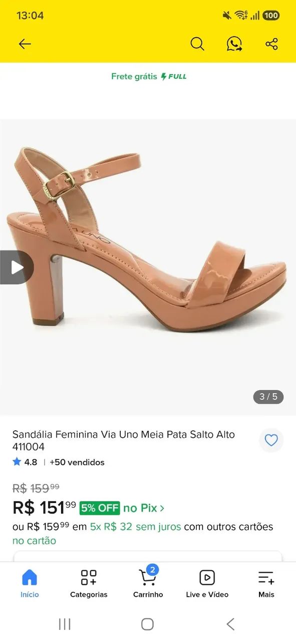 Sandalia via uno nova - Foto 3