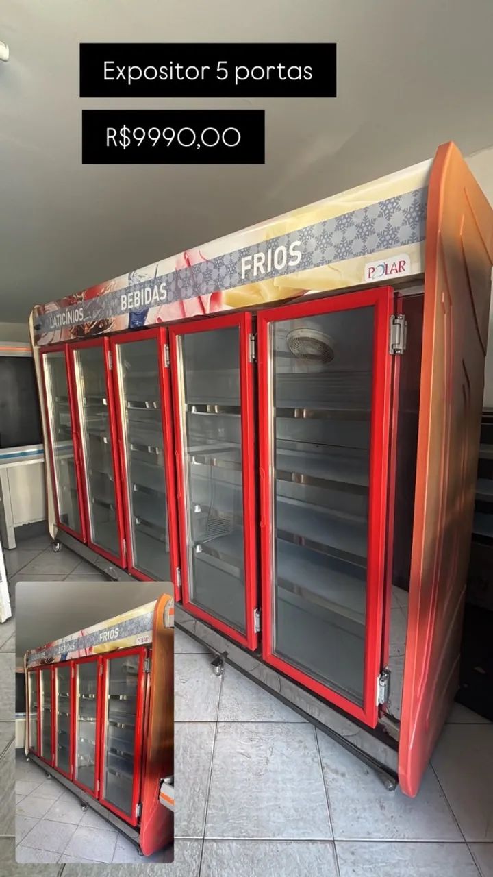 expositor vertical 5 portas top - Equipamentos Para Comércio
