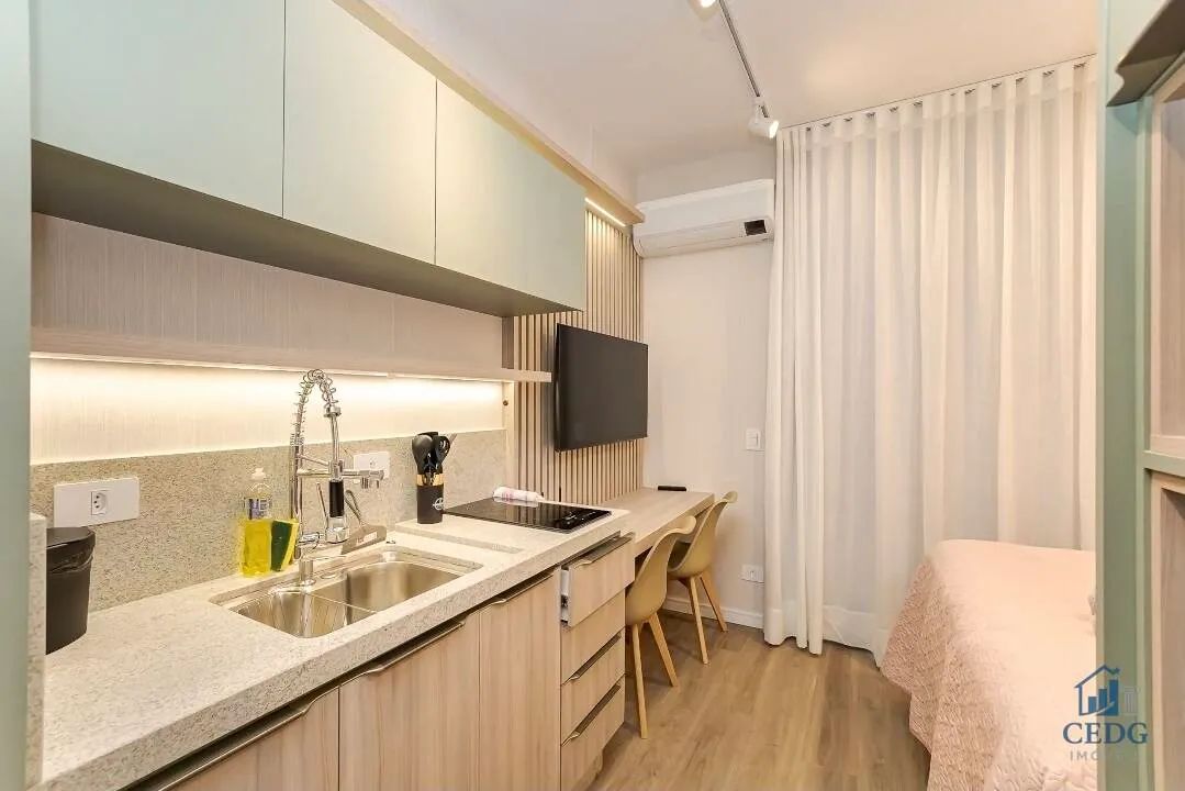 Studio de 21,6 m² mobiliado e planejado no Centro de Curitiba - Foto 5