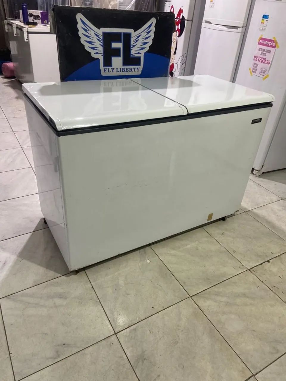 FREZER HORIZONTAL ESMALTEC 2 PONTAL500 LITROS   - Foto 5