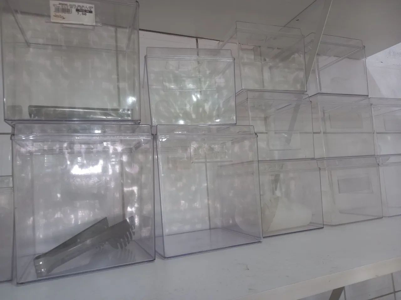 Potes de acrílico p/ alimento  - Foto 4