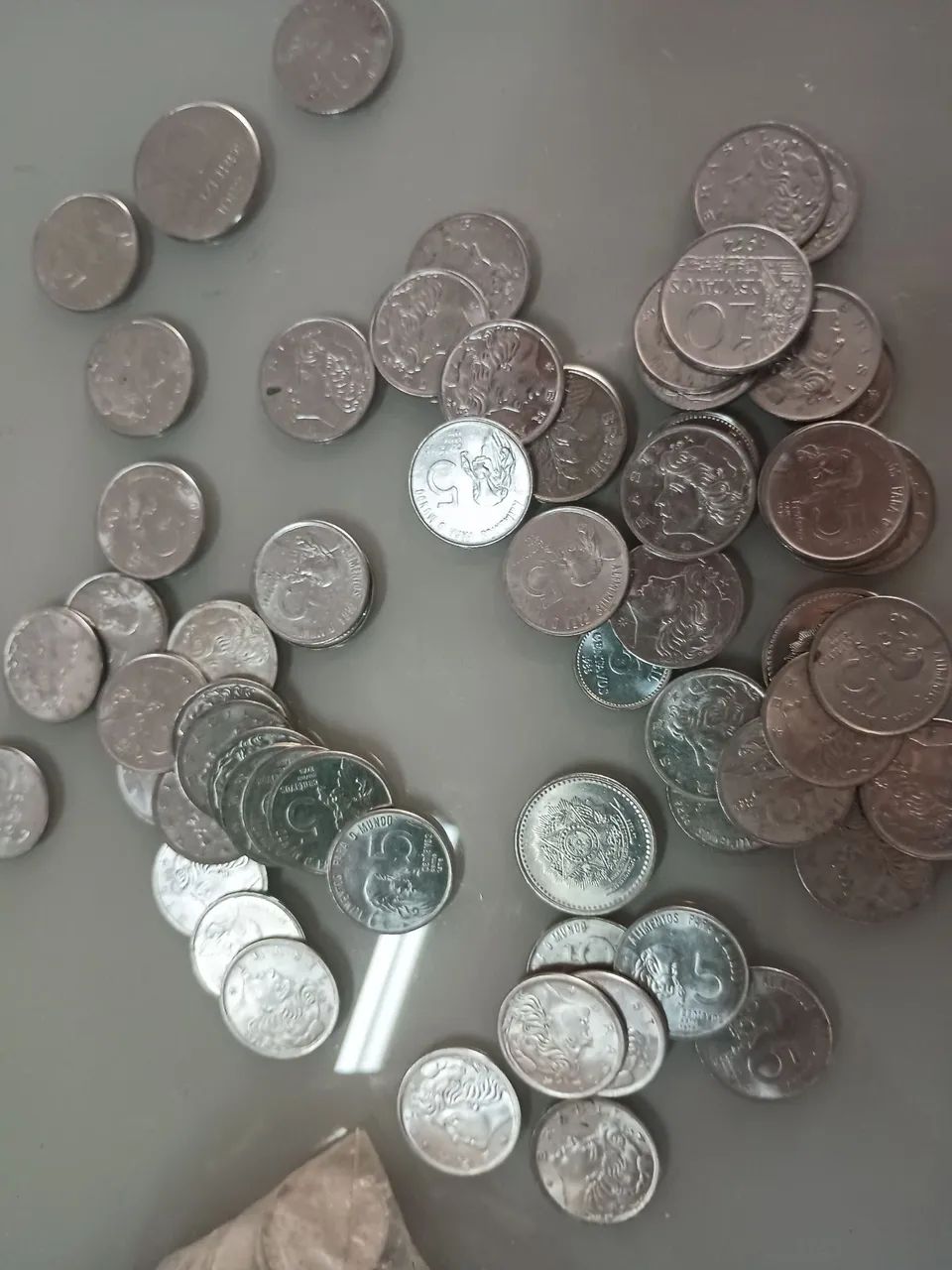 Saco de moedas antigas