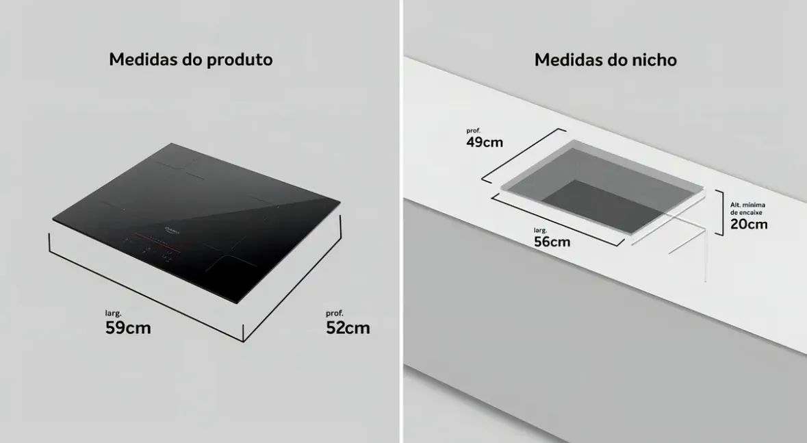 Fogão de Indução 4 bocas  - Foto 3