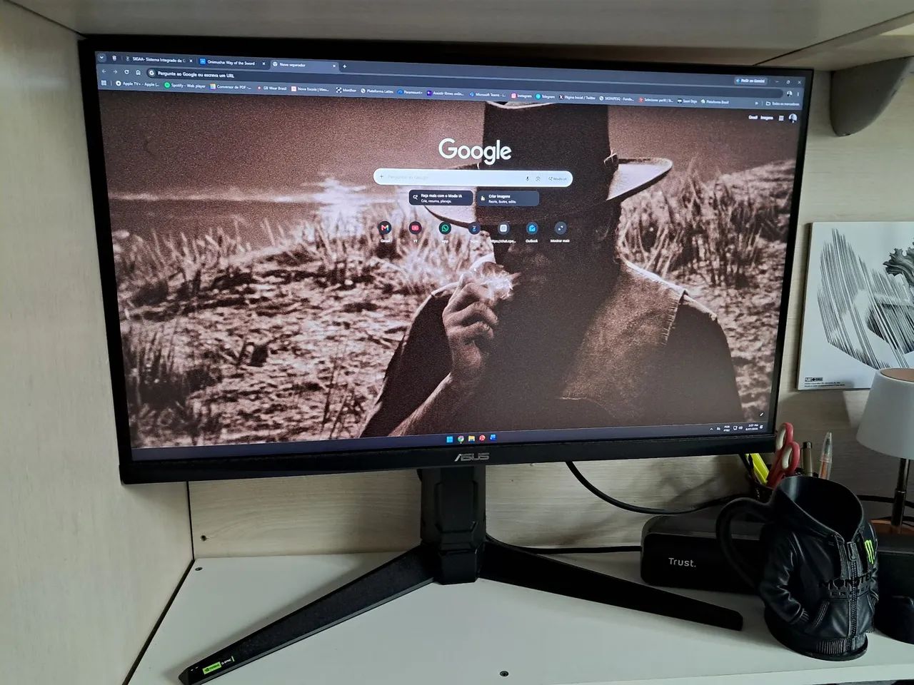 Monitor ASUS TUF VG27AQL3A 185hz quad 2k 1440p 