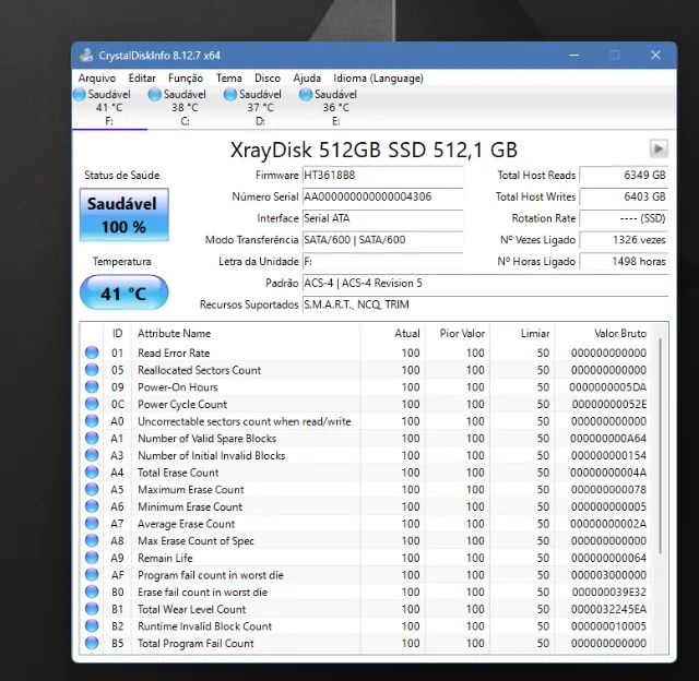 SSD XrayDisk 512GB - Foto 4