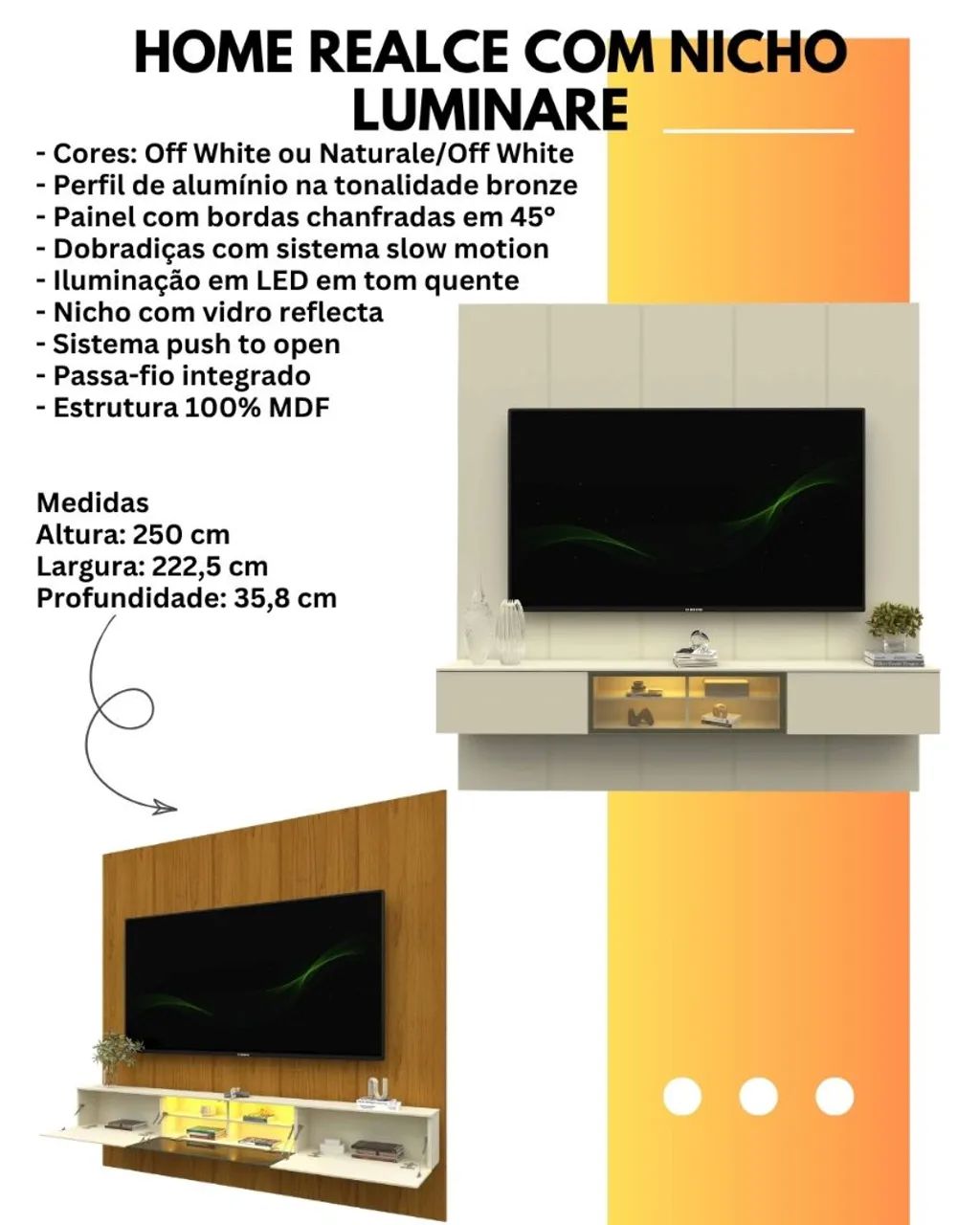Home Suspenso Realce Luminare  - Entrega Rápida 
