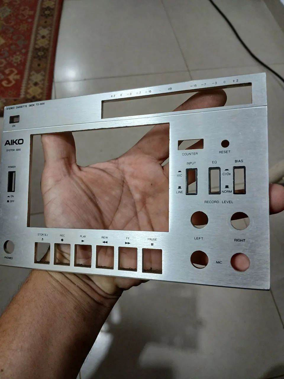 Painel frontal tape deck Aiko td 3000 - Foto 2