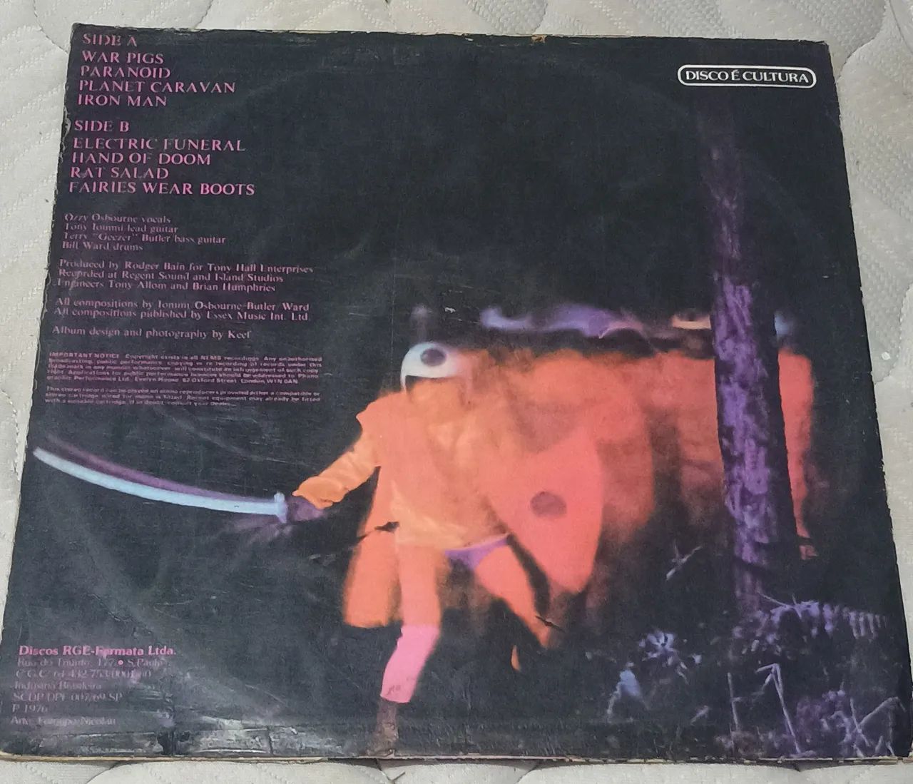 LP Black Sabbath - Paranoid (1976 NEMS) Vinil Original Antigo - Foto 2