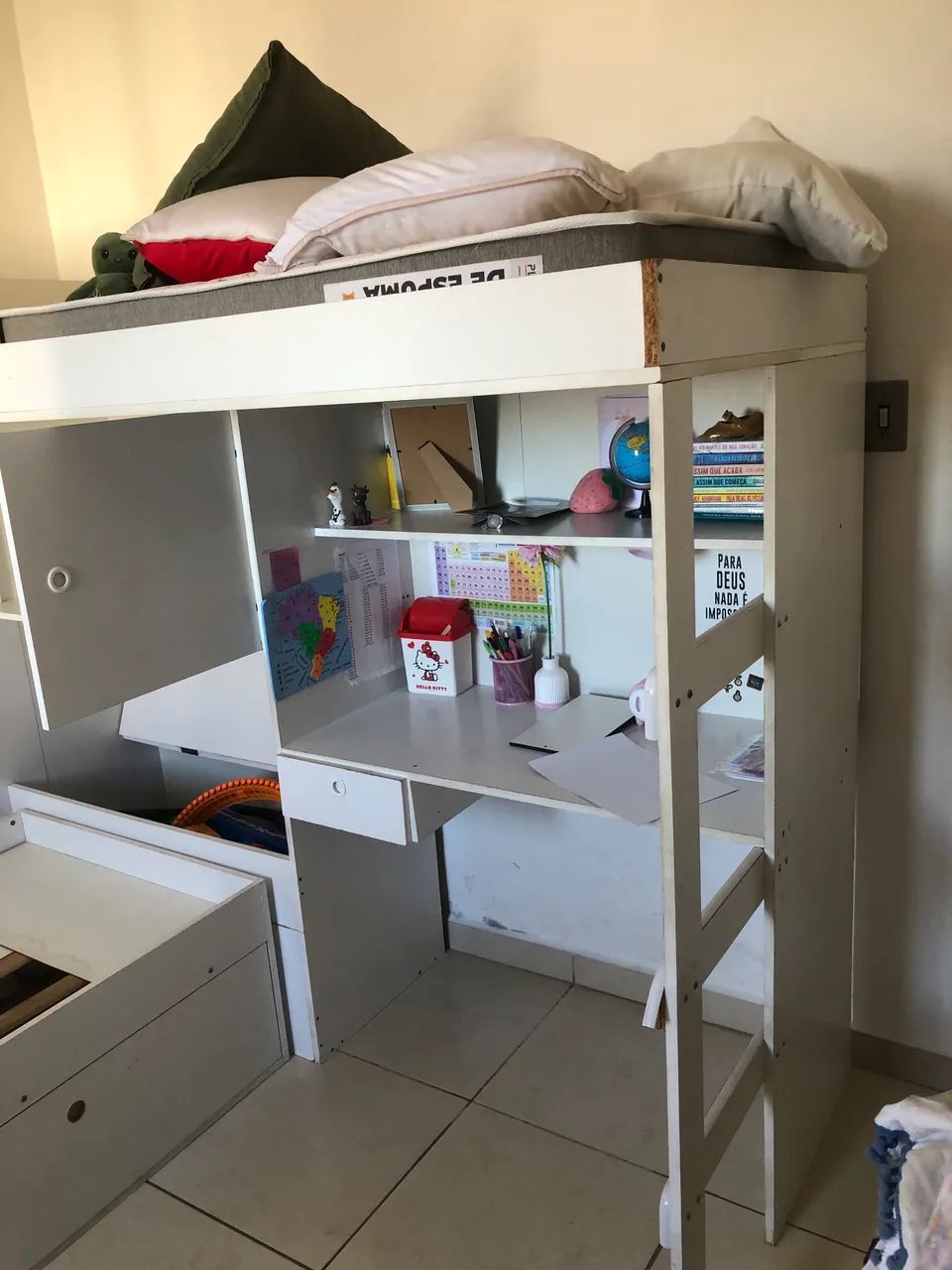 Beliche multifuncional (BAÚ, ESCRIVANINHA, GAVETA e ESCADA) - Foto 3