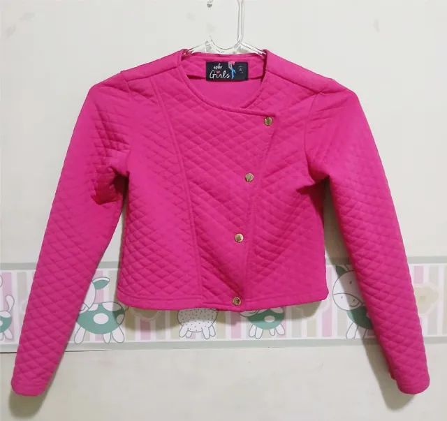 Jaqueta Cropped Rosa