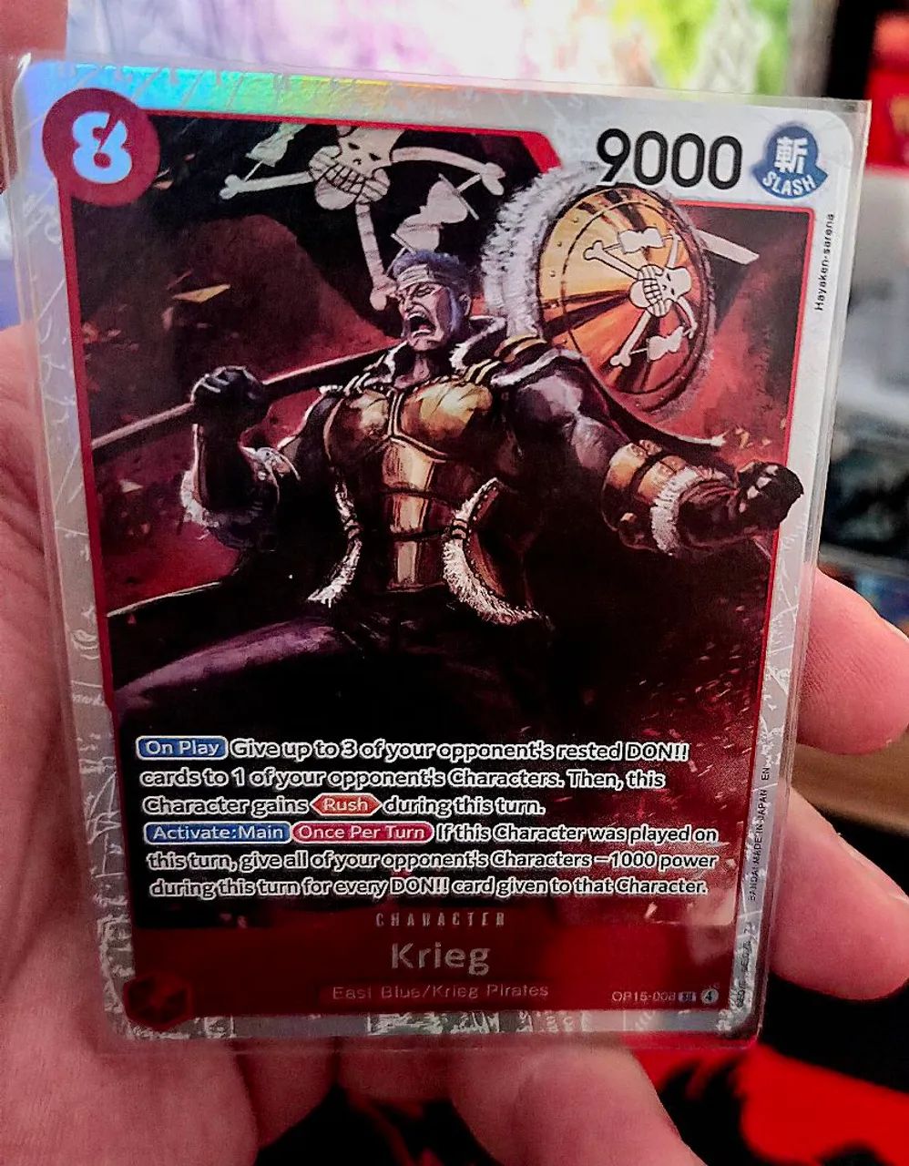 One piece tcg bandai krieg sr/sr AA/ loader AA - Foto 3
