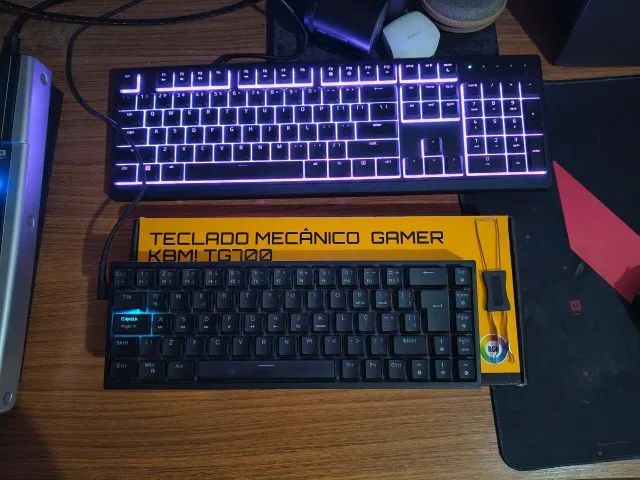 Teclado gamer mecânico switch gateron brown - Foto 4