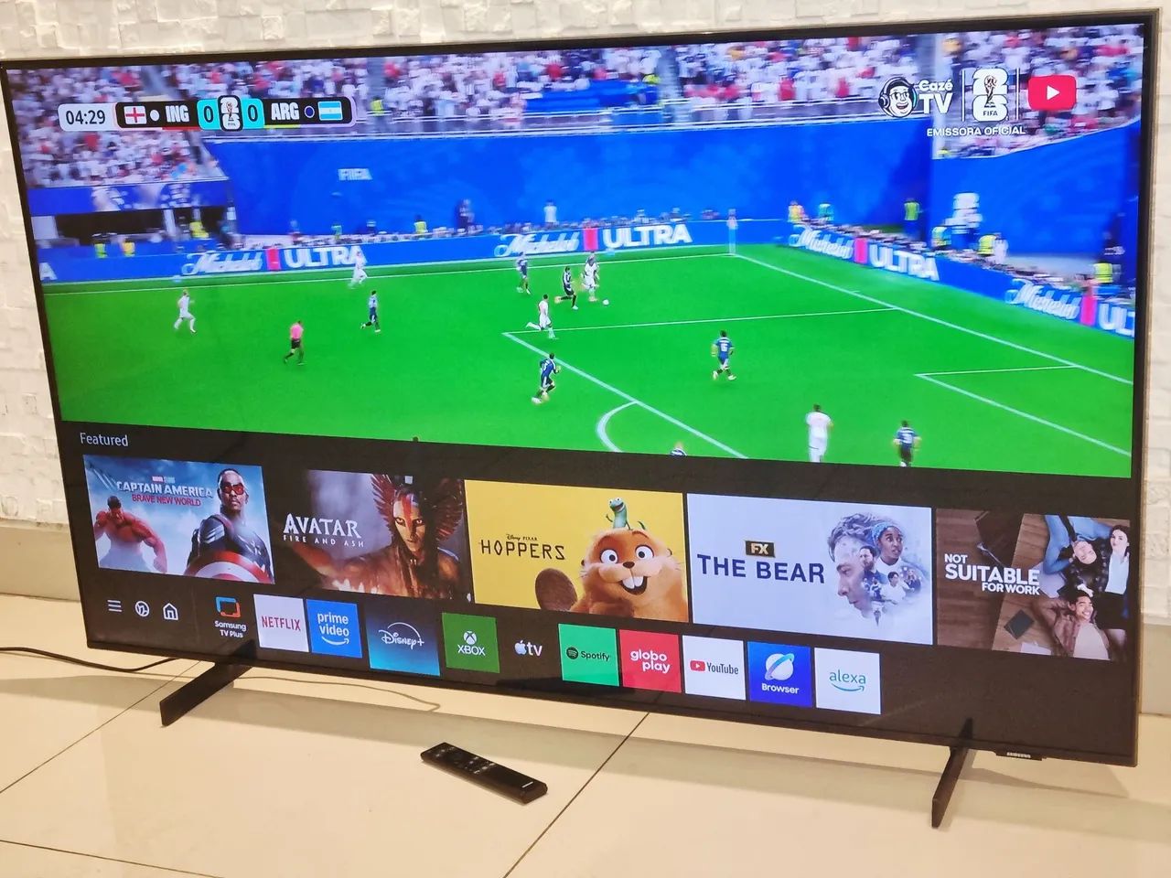 Tv 55 Samsung Smart 4K Cristal  com Alexa e Xbox 