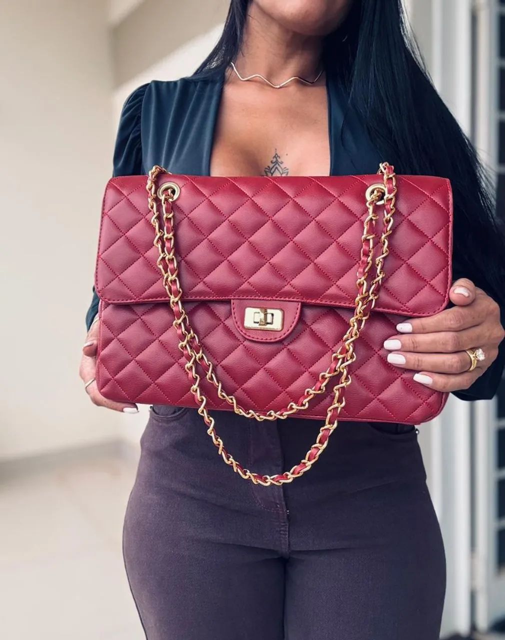 Bolsa Flap Maxi Matelassê Classica - Foto 3