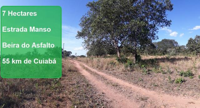 Vendo chacara na estrada manso, 7 hec, r$ 90 mil, pego carro
